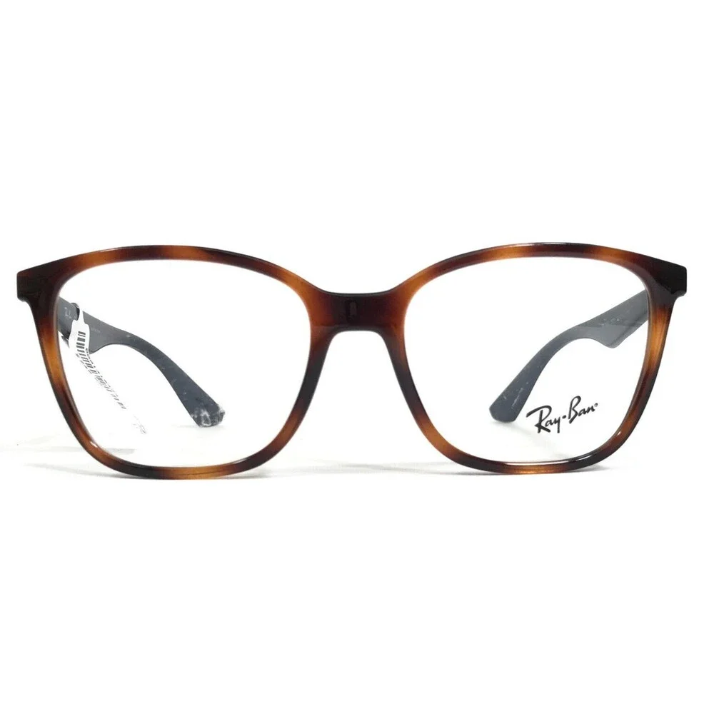 Ray-Ban Eyeglasses Frames RB7066 5585 Blue Brown Tortoise Square 52-17-140